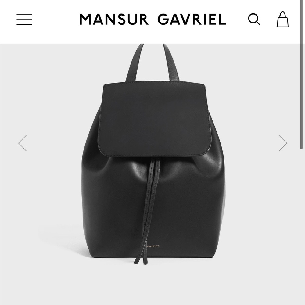 Mansur Gavriel black backbag